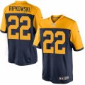 Mens Nike Green Bay Packers #22 Aaron Ripkowski Limited Navy Blue Alternate NFL Jersey