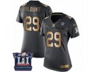 Womens Nike New England Patriots #29 LeGarrette Blount Limited Black Gold Salute to Service Super Bowl LI Champions NFL Jersey
