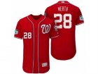 Mens Washington Nationals #28 Jayson Werth 2017 Spring Training Flex Base Authentic Collection Stitched Baseball Jersey
