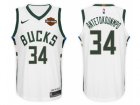 Nike NBA Milwaukee Bucks #34 Giannis Antetokounmpo Jersey 2017-18 New Season White Jersey