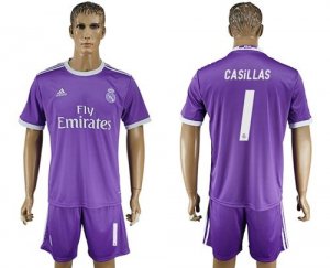 Real Madrid #1 Casillas Away Soccer Club Jersey