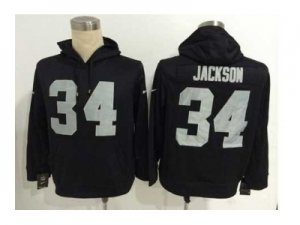 Nike jerseys oakland raiders #34 jackson black[pullover hooded sweatshirt]