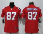 Nike Patriots #87 Rob Gronkowski Red Women Vapor Untouchable Limited Jersey