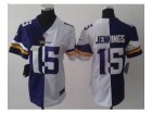 Nike Women Minnesota Vikings #15 Greg Jennings white-purple[new Elite split]