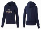 Women Baltimore Ravens Logo Pullover Hoodie-111