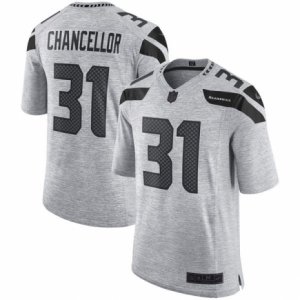 Men\'s Nike Seattle Seahawks #31 Kam Chancellor Limited Gray Gridiron II NFL Jersey