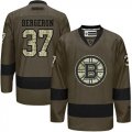 Boston Bruins #37 Patrice Bergeron Green Salute to Service Stitched NHL Jersey