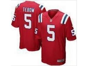 Nike NFL New England Patriots #5 Tim Tebow red Jerseys(Game)