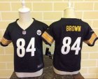 Toddler Nike Pittsburgh Steelers #84 Antonio Brown Black Jerseys