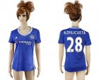 Womens Chelsea #28 Azpilicueta Home Soccer Club Jersey