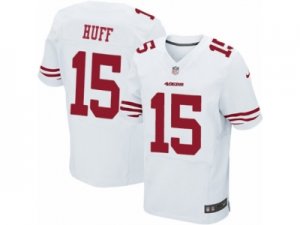 Mens Nike San Francisco 49ers #15 Josh Huff Elite White NFL Jersey