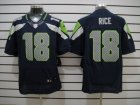 Nike Seattle Seahawks #18 Sidney Rice blue Elite Jerseys