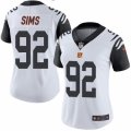 Women's Nike Cincinnati Bengals #92 Pat Sims Limited White Rush NFL Jersey