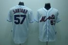 mlb new york mets #57 santana white[cool base]