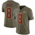 Nike Redskins #8 Kirk Cousins Youth Olive Salute To Service Limited Jersey