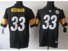 Nike NFL Pittsburgh Steelers #33 Isaac Redman Black Jerseys(Game)