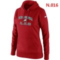 Women NEW Philadelphia Eagles Heart & Soul Pullover Hoodie red