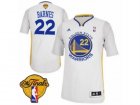 Mens Adidas Golden State Warriors #22 Matt Barnes Swingman White Alternate 2017 The Finals Patch NBA Jersey