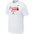 Nike MLB Atlanta Braves 2014 Home Practice T-Shirt - White