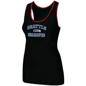 Nike Seattle Seahawks Heart & Soul Tri-Blend Racerback stretch Tank Top Black