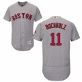 Men's Majestic Boston Red Sox #11 Clay Buchholz Grey Flexbase Authentic Collection MLB Jersey