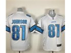 Nike nfl Detroit Lions #81 Calvin Johnson White Game Jerseys