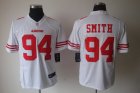 Nike NFL San Francisco 49ers #94 Justin Smith white Game Jerseys