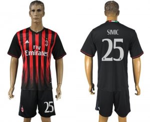 AC Milan #25 Simic Home Soccer Club Jersey