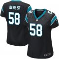 Women Nike Carolina Panthers #58 Thomas Davis Sr black Jersey