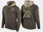 Nike Capitals #20 Lars Eller Olive Salute To Service Pullover Hoodie