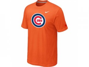 Chicago Cubs Nike Heathered Orange Club Logo T-Shirt