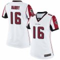 Women's Nike Atlanta Falcons #16 Justin Hardy Limited White NFL Jersey