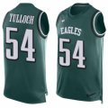 Mens Nike Philadelphia Eagles #54 Stephen Tulloch Limited Midnight Green Player Name & Number Tank Top NFL Jersey