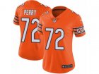 Women Nike Chicago Bears #72 William Perry Vapor Untouchable Limited Orange Rush NFL Jersey