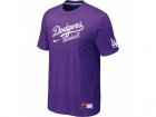 Los Angeles Dodgers Nike Short Sleeve Practice T-Shirt Purple