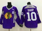NHL Chicago Blackhawks #10 Patrick Sharp Stitched purple jerseys