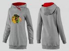 NHL Women Chicago Blackhawks Logo Pullover Hoodie 4