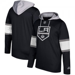 Mens Los Angeles Kings Adidas Black Silver Jersey Pullover Hoodie