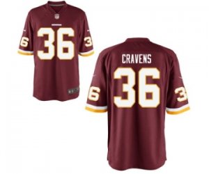 Men\'s Nike Washington Redskins #36 Sua Cravens Game Red Team Color NFL Jersey