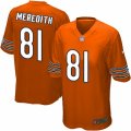 Men's Nike Chicago Bears #81 Cameron Meredith Game Orange Alternate NFL Jersey