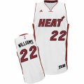 Mens Adidas Miami Heat #22 Derrick Williams Swingman White Home NBA Jersey