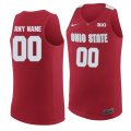 Ohio State Buckeyes Red Mens Customized College Basketball Jersey