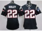 Nike Women New England Patriots #22 Stevan Ridley Blue Jerseys