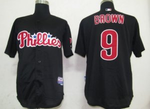 MLB Philadephia Phillies #9 Brown Black