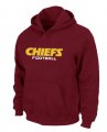 Kansas City Chiefs Authentic font Pullover Hoodie Red