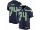 Mens Nike Seattle Seahawks #74 George Fant Vapor Untouchable Limited Steel Blue Team Color NFL Jersey
