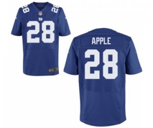 Men\'s Nike New York Giants #28 Eli Apple Elite Royal Blue Team Color NFL Jersey