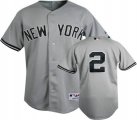 kids New York Yankees #2 Derek Jeter gray