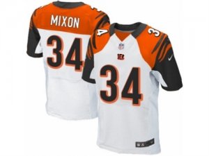 Mens Nike Cincinnati Bengals #34 Joe Mixon Elite White NFL Jersey