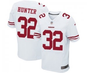 Men\'s Nike San Francisco 49ers #32 Kendall Hunter Elite White NFL Jersey